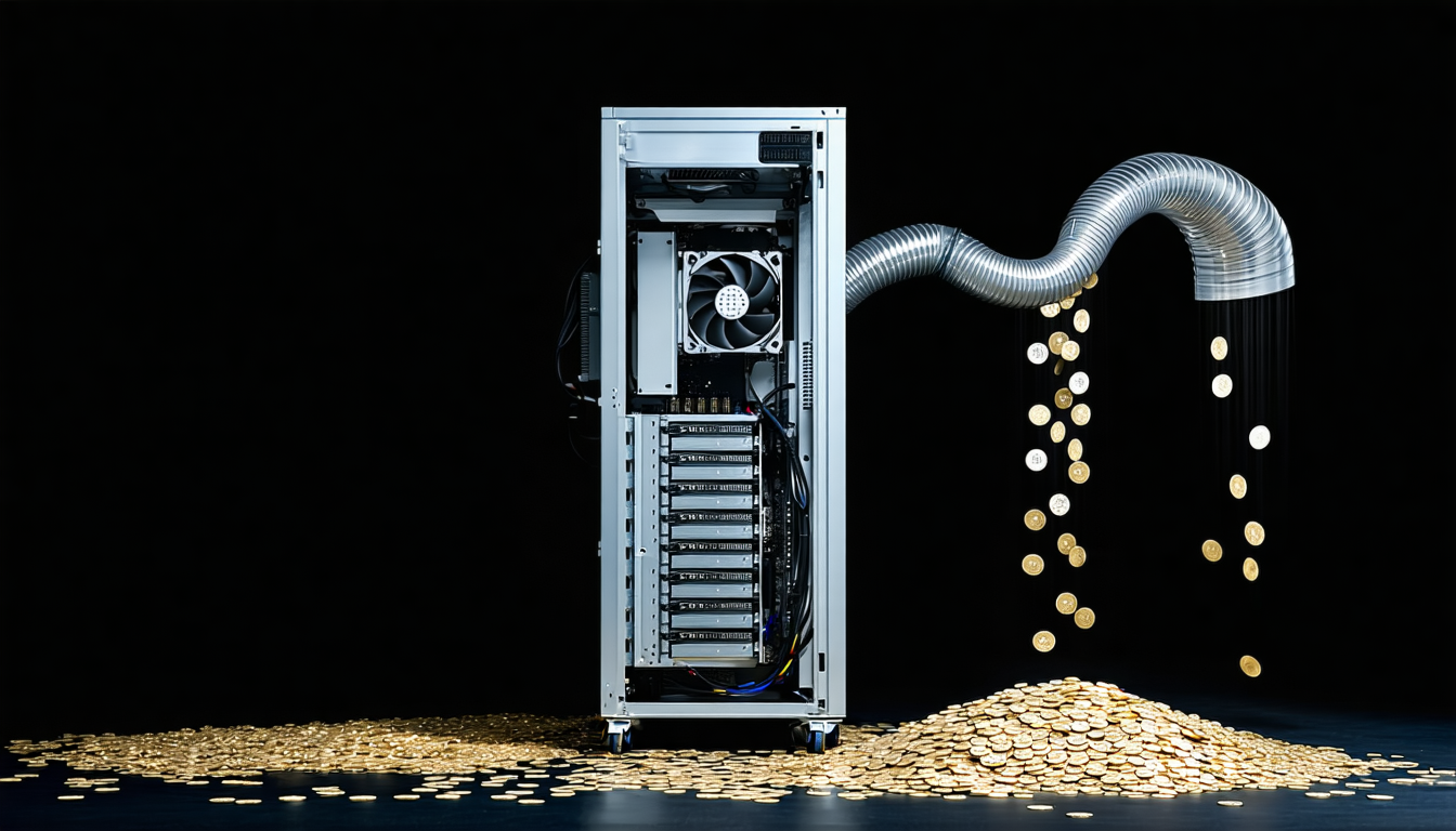 Illustration accompanying The $24M "AI mining" Ponzi: the wrapper was new, the payment schedule was not
