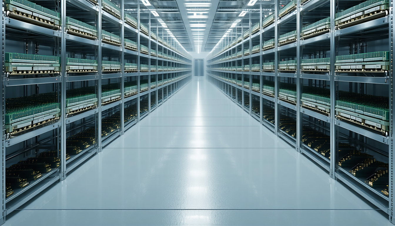 Illustration accompanying Nvidia guides fiscal 2028 to $673B to give its memory suppliers a planning horizon