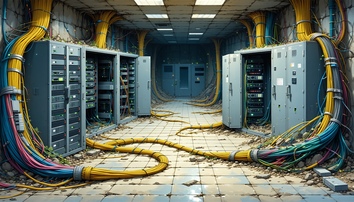 Illustration accompanying Britain's grid operator filed its Palantir lock-in as the legal basis for a £21.2m direct award