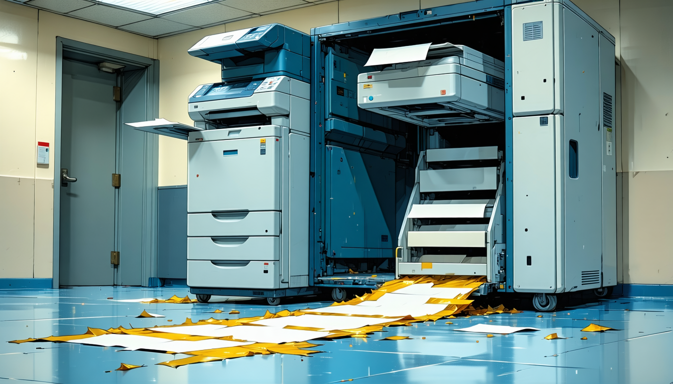 Illustration accompanying PaperCut folds three rounds of emergency patches into QA-tested maintenance builds