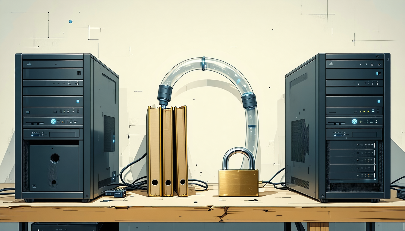 Illustration accompanying Every Radicle node through 1.10.3 sends private repository data unencrypted after the handshake