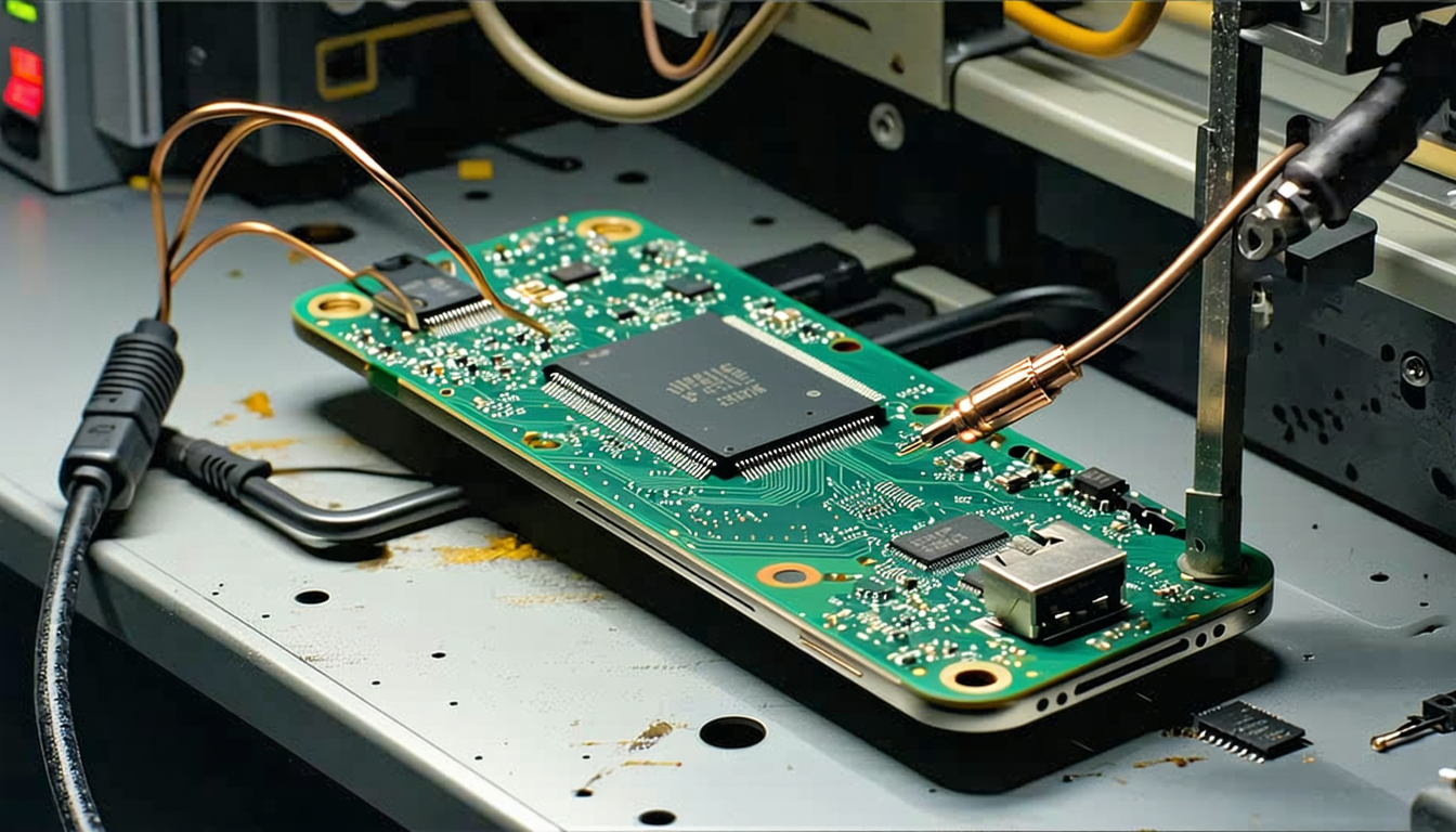 Illustration accompanying Apple renews its Qualcomm patent license as its own modems replace Qualcomm chips in iPhones