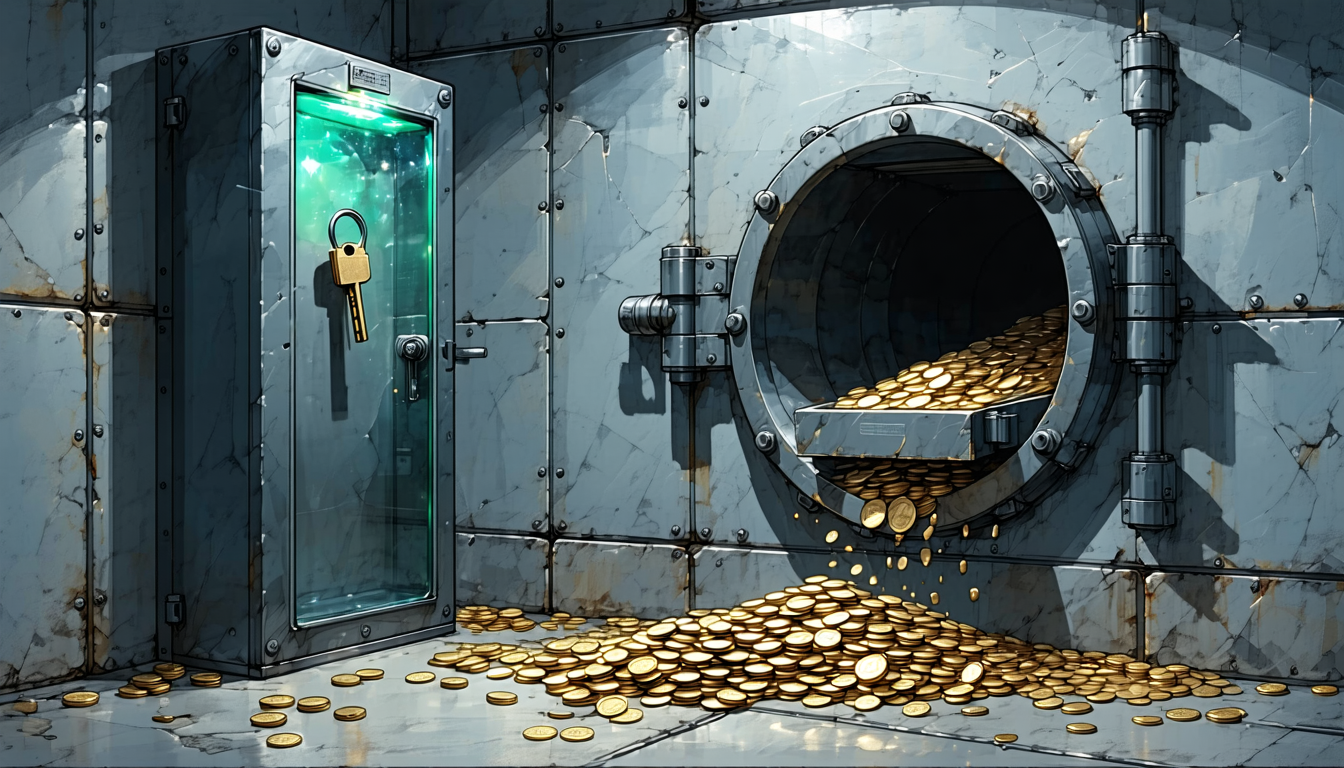 Illustration accompanying Falsified wallet-backend data pushed $387.5M out of Bitget through its own approvals