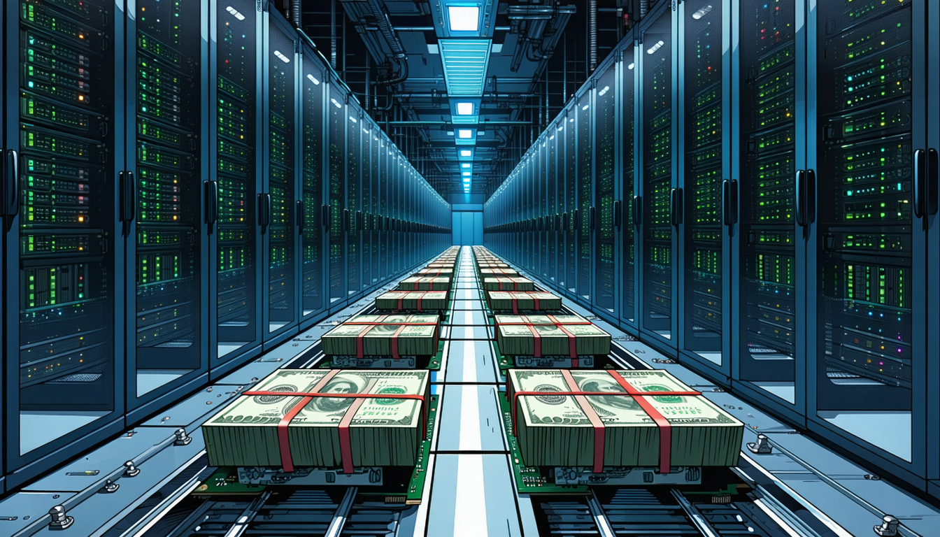 Illustration accompanying Nvidia's board adds a record $150 billion to its share buyback