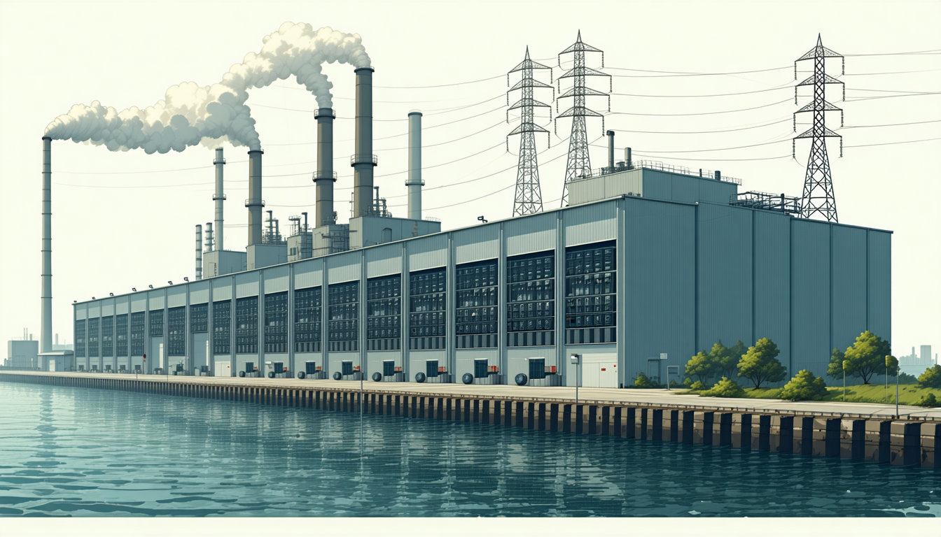 Illustration accompanying JERA puts a $15 billion-plus AI campus behind the meter at its Chiba gas plant