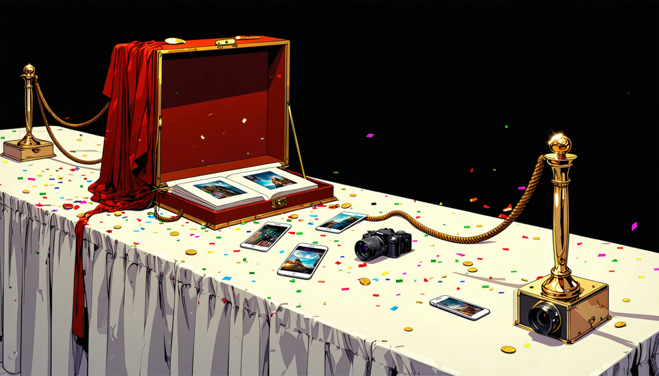 Illustration accompanying Apple Invites opens full-resolution shared albums to guests without Apple devices