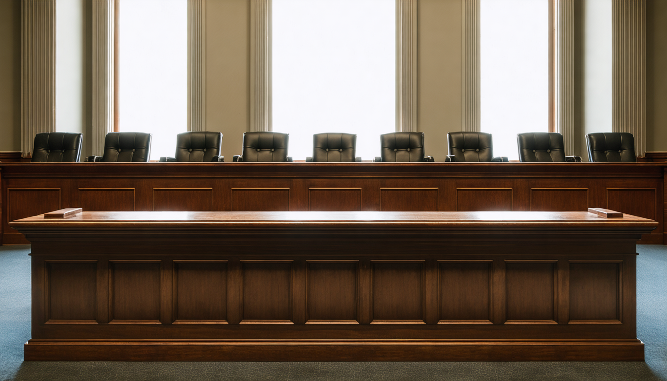 Illustration accompanying Alito's recusal leaves Exxon and Suncor needing five of eight justices to stop Boulder's climate suit